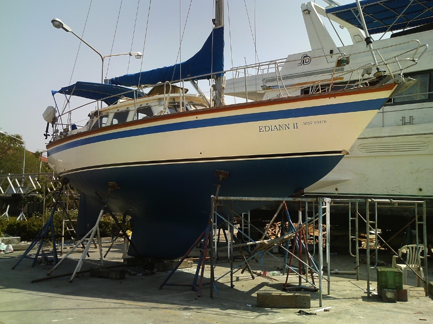blue water cruising yacht for sale