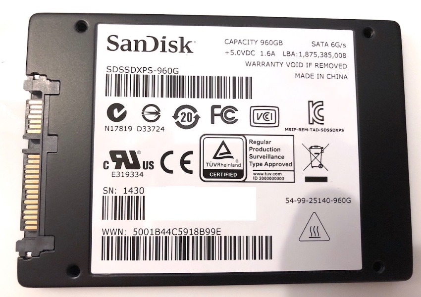 SanDisk Extreme PRO 960GB MLC SATA SSD - PCパーツ