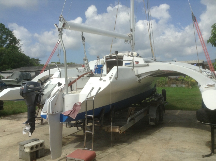 29ft trailable folding Trimaran | Sail Boats for Sale | Phuket ...