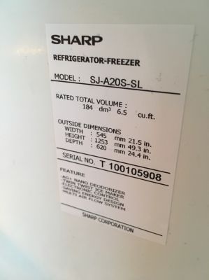 SHARP fridge/freezer 