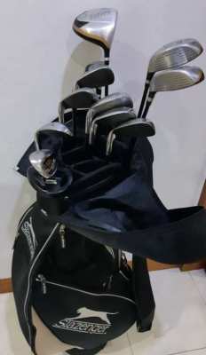 Full set of Slazenger Golf clubs with bag