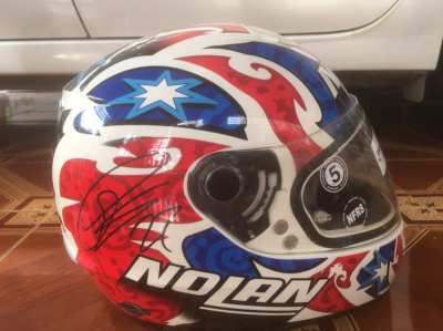 Nolan helmet. Signed Casey Stoner Replica