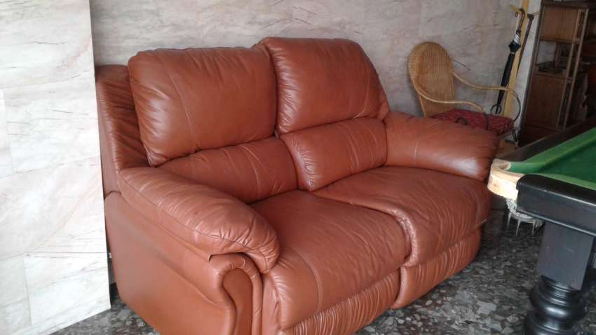 not real leather sofa