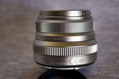 Fuji Fujinon XF 35mm F/2 R WR Silver Prime Lens w/ Hood