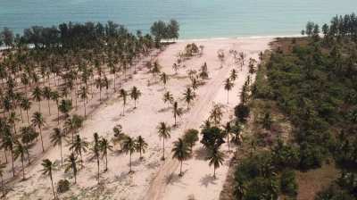 Lands in Thap Sakae beach