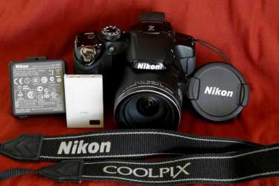 Nikon Coolpix P510 GPS Wide 42X Zoom ED VR 16.1MP Camera Black