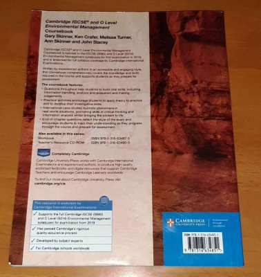 IGCSE Environmental Management Coursebook - for Sale