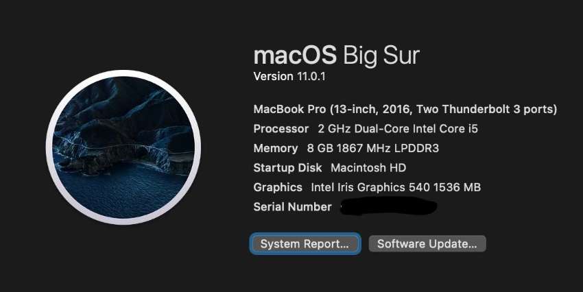 intel iris graphics 540 mac book pro for photoshop