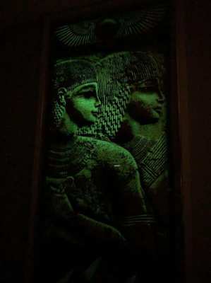 EGYPTIAN LUMINESCENT PAINTING ON PAPYRUS