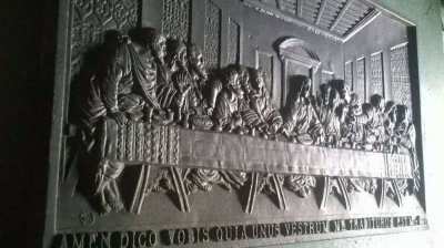 Large, Cast Iron Plaque of The Last Supper 25