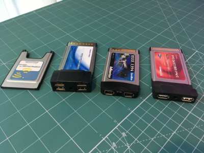 Various PCMCIA Cards USB Firewire Compact Flash
