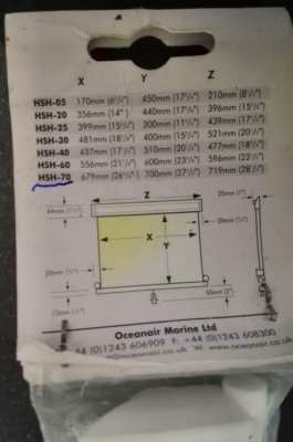 Oceanair Skyshade Hatchshade 750 .( reduced )