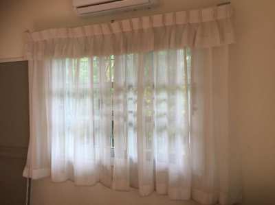 White curtains ,white drapes 2 pieces ca. 1,47m x 1,20 m 