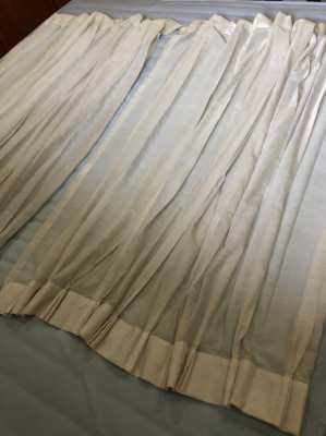 White curtains ,white drapes 2 pieces ca. 1,47m x 1,20 m 