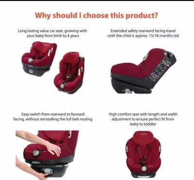 Baby car seat for sale made in Europe 