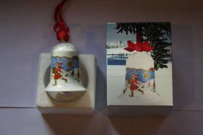 Hutschenreuther Porcelain Christmas  Bell 1990 - River Country