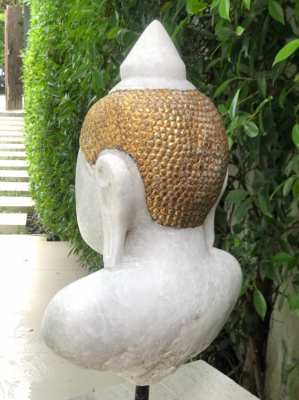 Antique marble made Buddha head approximately 60 y.o. 