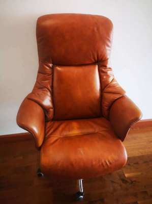 Real leather office chair for sale