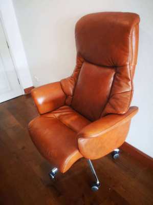 Real leather office chair for sale