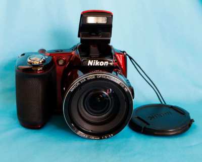 Nikon Coolpix L830 DSLR-Styled Super-Zoom Camera Red 34x optical zoom