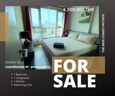 The Base Central Pattaya !  1 Bed & 1 Bath Condo Available For Sale ! 