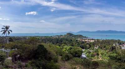 For sale beautiful sea view plot of land in Bophut Koh Samui 