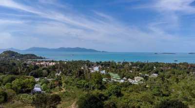 For sale beautiful sea view plot of land in Bophut Koh Samui 