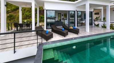 For sale sea view pool villa in Chaweng Noi Koh Samui