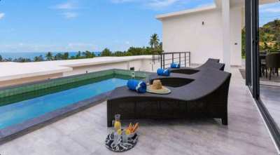 For sale sea view pool villa in Chaweng Noi Koh Samui