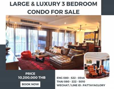 Large & Luxury 3 Bedroom Condo For Sale 