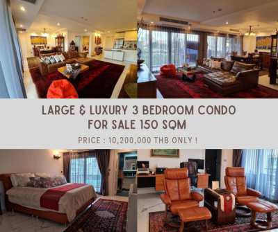 Large & Luxury 3 Bedroom Condo For Sale 150 SQM 