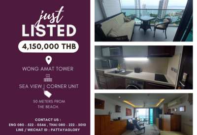 Wongamat Tower | Sea View | Corner Unit 