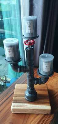 CUSTOM PIPEART LAMPS AND CANDLEABRAS