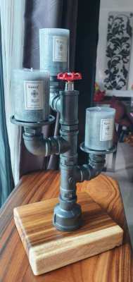 CUSTOM PIPEART LAMPS AND CANDLEABRAS