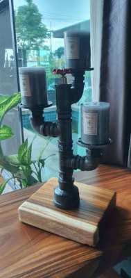 CUSTOM PIPEART LAMPS AND CANDLEABRAS