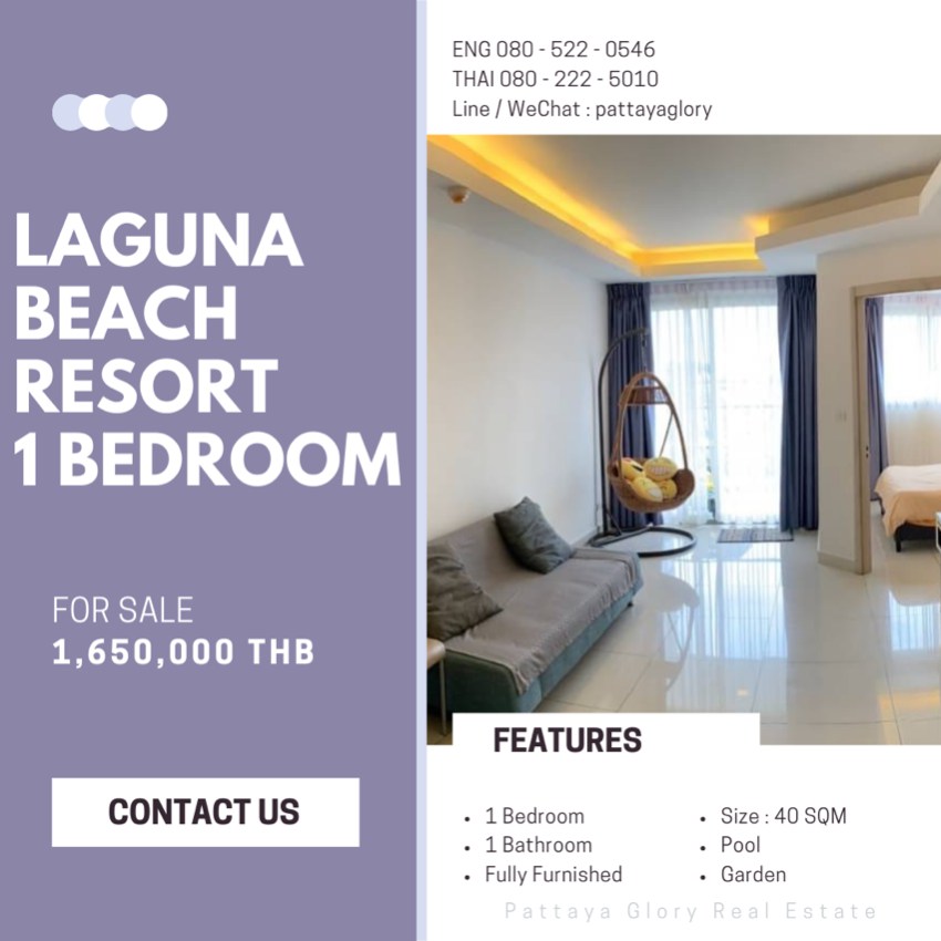 Laguna Beach Resort 1 @ 1,650,000 THB ! 