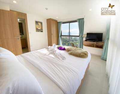 City Garden Pratamnak,  Sea View  Beautiful 2 Bedroom unit For Rent 