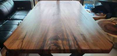 BRAND NEW ACACIA HARDWOOD 2M DINING BEVELED EDGES 