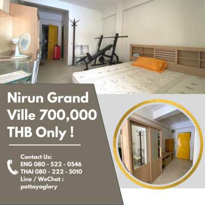 Nirun Grand Ville 700,000 THB Only !  26 SQM Studio For Sale in Center