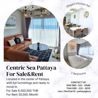 Centric Sea Pattaya AVAILABLE FOR SALE & RENT.