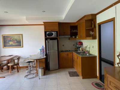 The apartment has 2 balconies.  Siam Oriental Large 1 Bed For Sale ! 