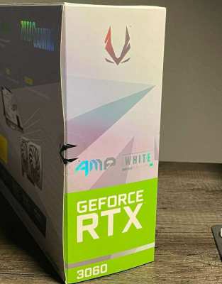 NEW ZOTAC GAMING GeForce RTX 3060 AMP White Edition 12GB GDDR6 Graph