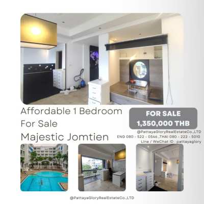 Affordable 1 Bedroom For Sale in Majestic Jomtien