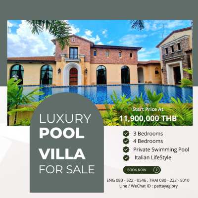 Luxury Pool Villa - Italian LifeStyle  THB 11,900,000