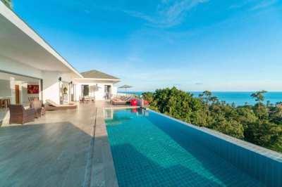 For rent nice 3 bedroom villa with sea view in Lamai Koh Samui