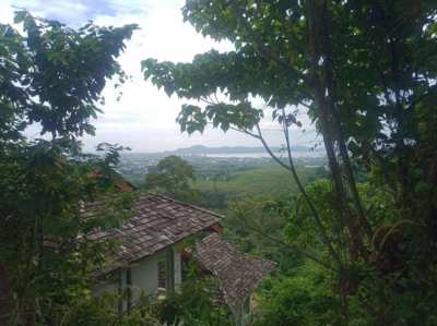 Sea View Land Chalong inc: Unfinished Villa.