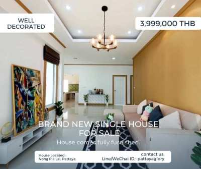 Brand New Single House For Sale 3,999,000 THB ! 