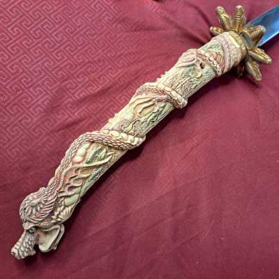 Ornate Asian Katana Prop Cosplay Ornament 