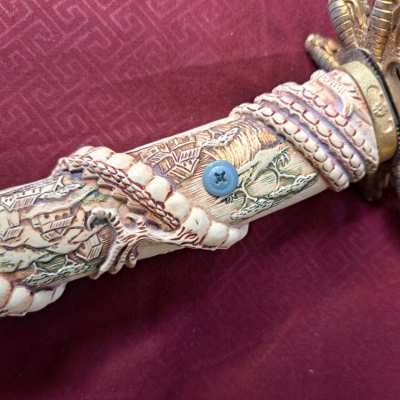 Ornate Asian Katana Prop Cosplay Ornament 