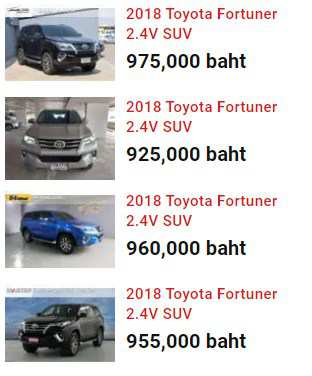 2018 TOYOTA Fortuner 2.4 v 2wd Navi Auto Diesel  Reduced 